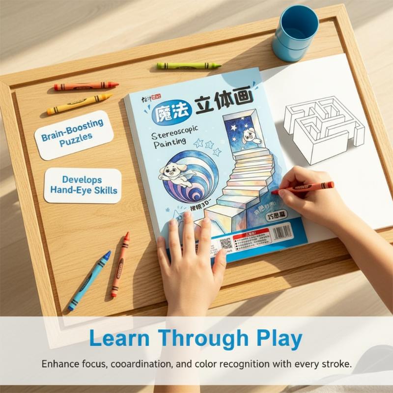 Home Improvement Books - 1/4 Buku Lukisan 3D Stereoskopik Ajaib