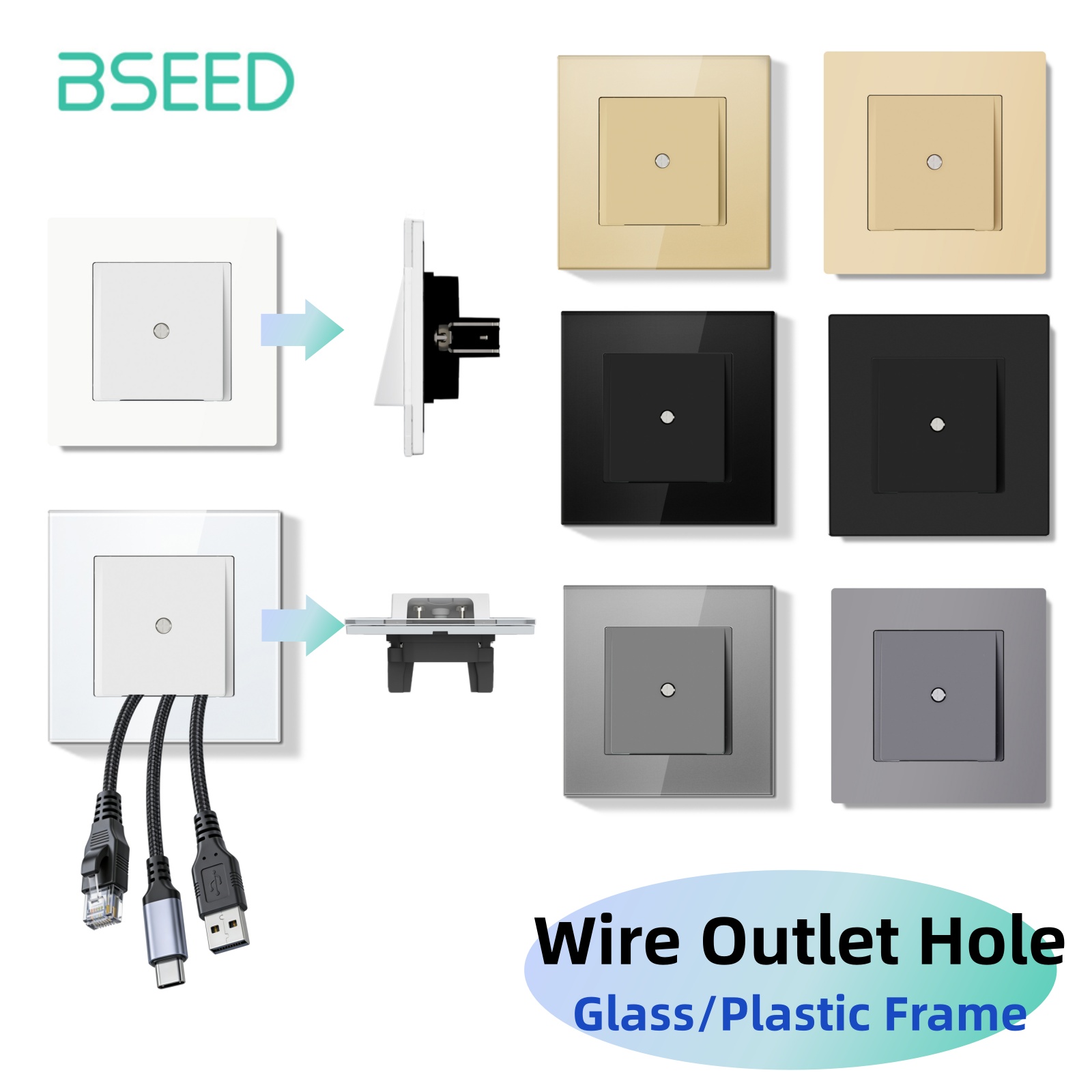 Home Improvement Ideas - Penutup Lubang Kabel Dinding Seri Bseed