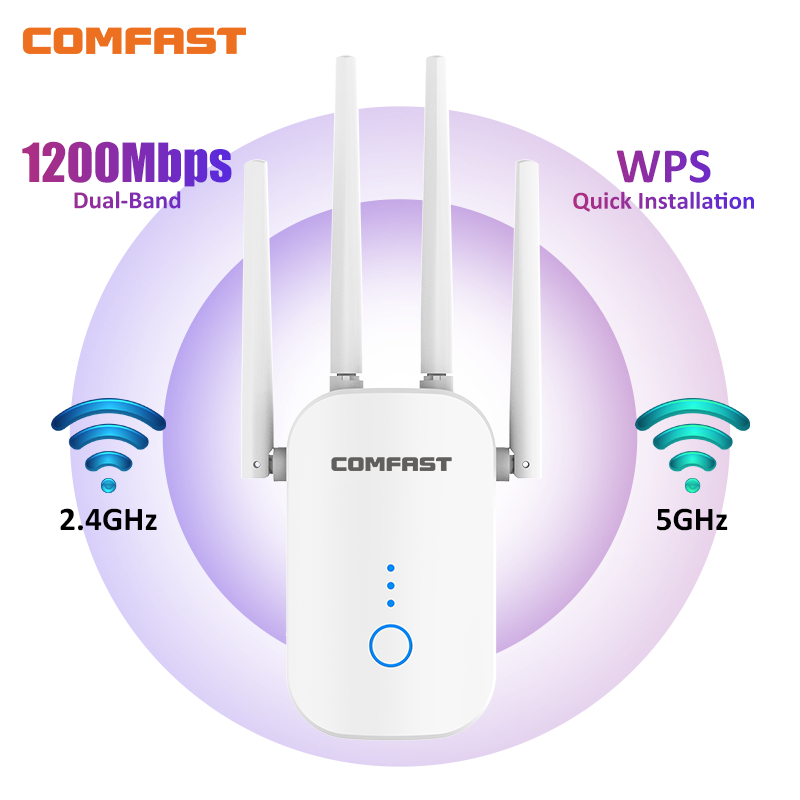 Home Improvement Network - COMFAST AC1200 Dual-Band WiFi Repeater Extender