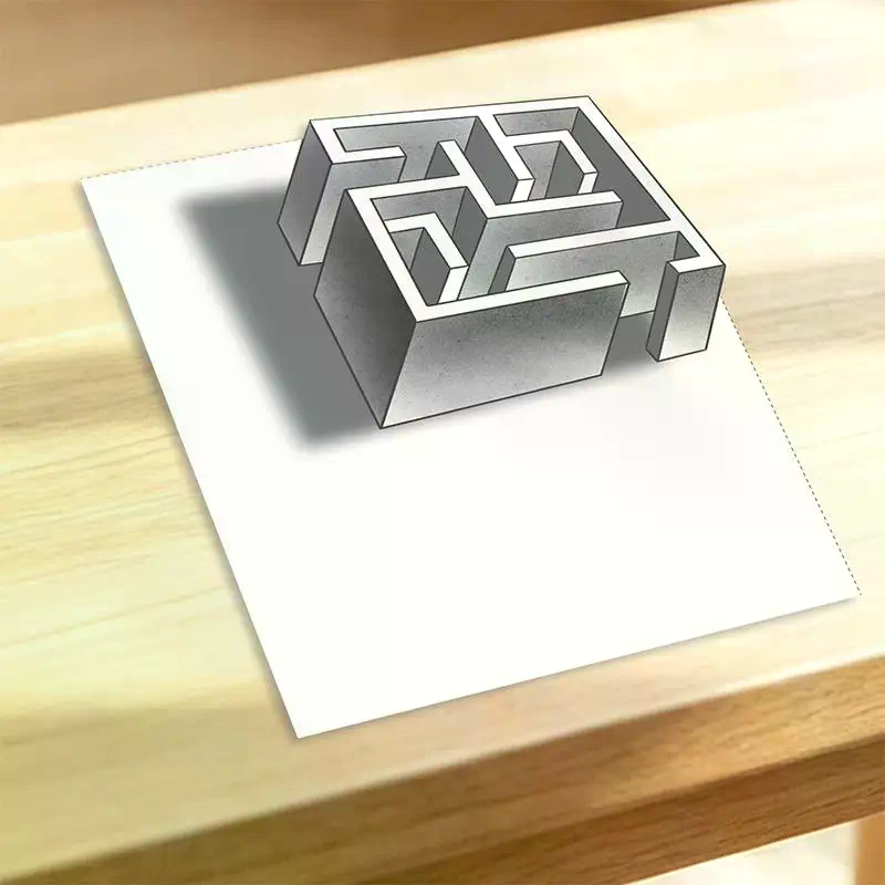 Home Improvement Books - Buku Lukisan Stereoskopik 3D Ajaib Untuk