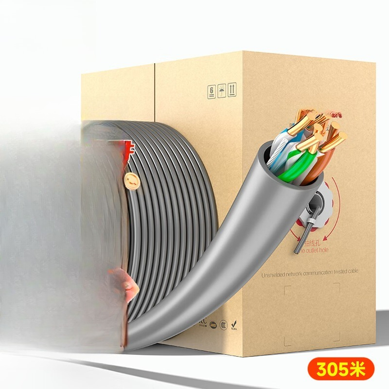 Home Improvement Network - Kabel jaringan Gigabit Kategori 6, tembaga