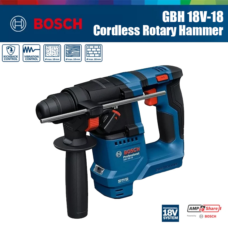 Bosch GBH 18V-18 Bor Palu Rota - Power Drill Cordless ulasan dan harga