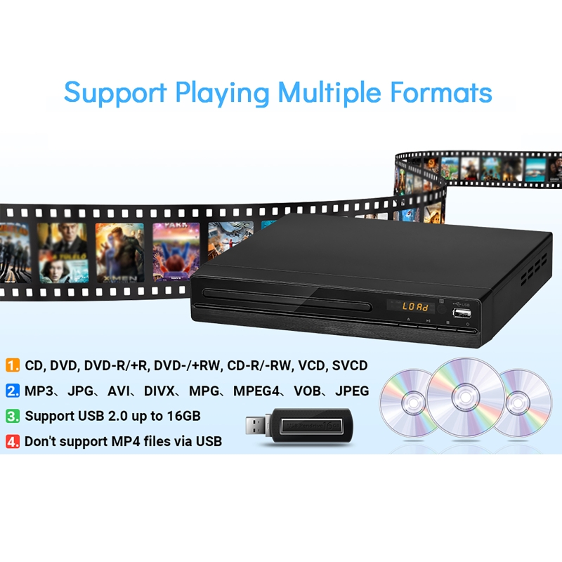 Pemutar DVD 1080P HD Pemutar D - Home Improvement Dvd ulasan dan harga