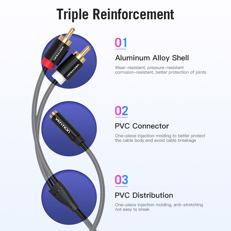 Vention Jack 3.5Mm Kabel Adapt - Home Improvement Dvd ulasan dan harga